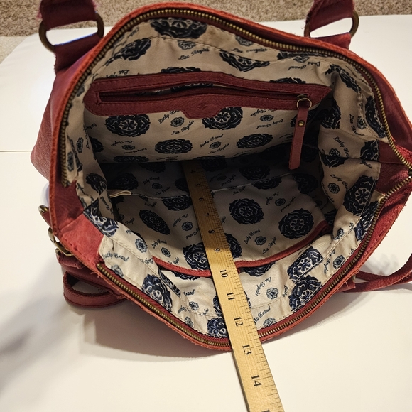 Lucky Brand red wine crossbody. - Picture 15 of 16